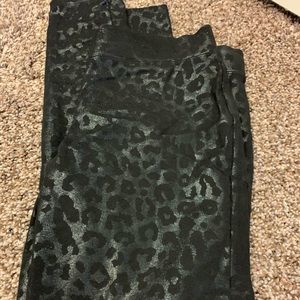 Black Printed Express Leggings